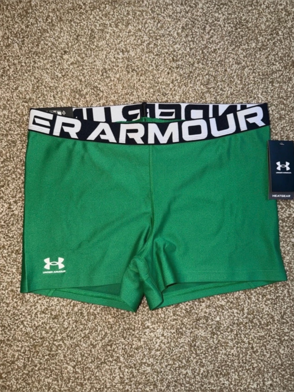 Under Armour Women's Green HeatGear Compression Shorts